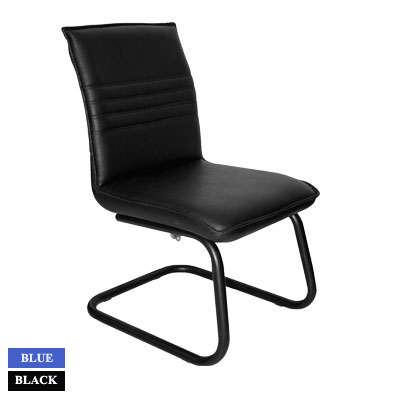 50043::PL-211::เก้าอี้รับแขก BINGO ก580xล600xส900 มม.  สีดำ,น้ำเงิน ไม่มีท้าวแขน เก้าอี้รับแขก SURE