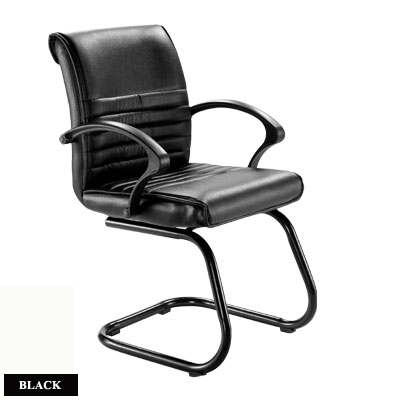 67022::PL-212-A::A Sure row chair with armrest. Dimension (WxDxH) cm : 56.5x60x90.5. Available in Black SURE visitor's chair