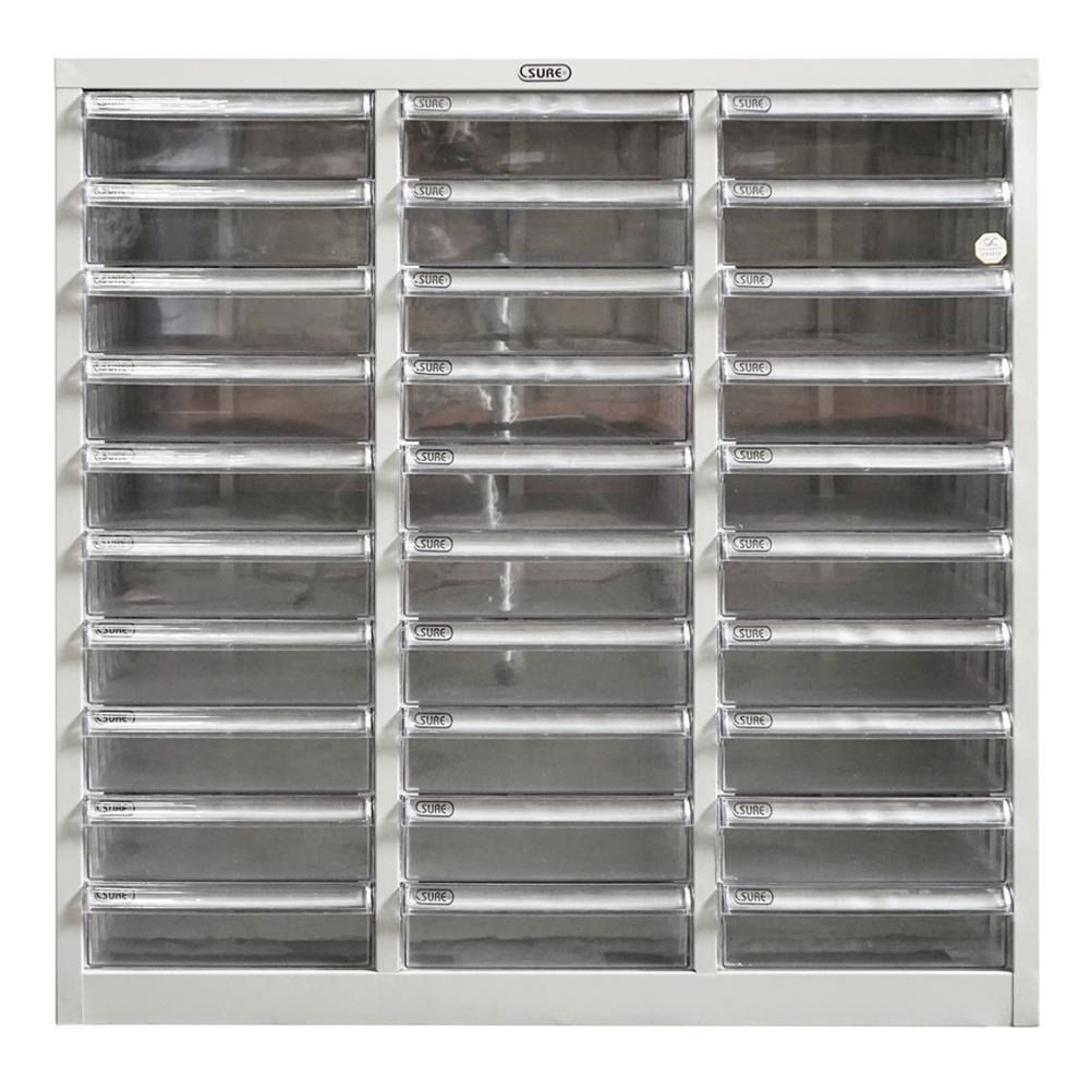 80010::SD-302::A Sure steel cabinet with 30 drawers. Dimension (WxDxH) cm : 88x40.7x88 Metal Cabinets