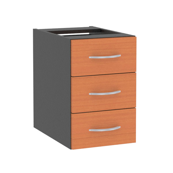 80076::SDW-3-S::A Sure 3-drawer for office desk. Dimension (WxDxH) cm : 30x46x46 Cabinets