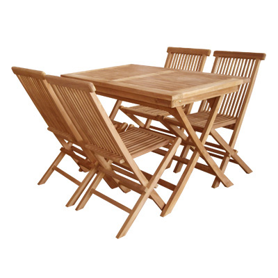 71089::TG-120F-TGC-100F::A Sure folding table with 4 folding chairs. Available in wood