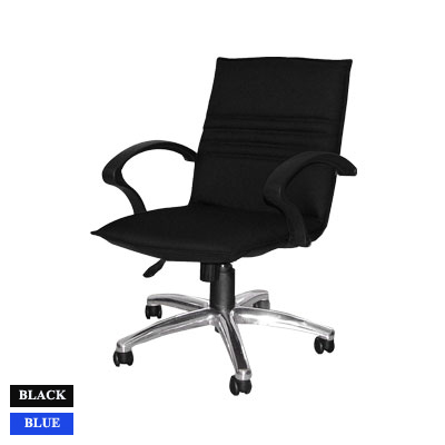 30008::TERMINAL-02::A Sure executive chair. Dimension (WxDxH) cm : 64x67x93-105. Available in Black and Blue