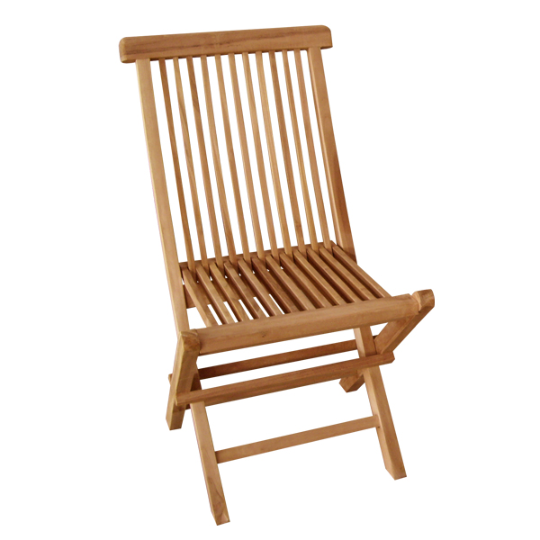 17078::TGC-100F::A Sure folding chair. Available in Teak