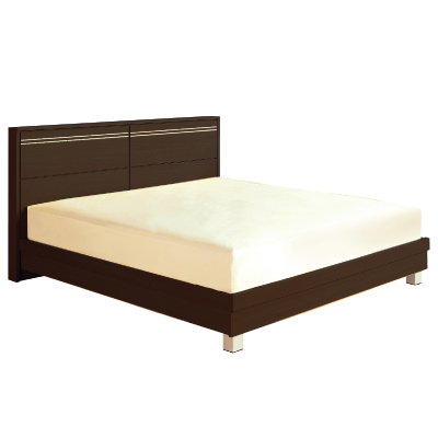 15064::XBD-M15::A Sure 5-feet modern wooden bed. Dimension (WxDxH) cm : 165.6x212.4x100. Available in Oak and Beech