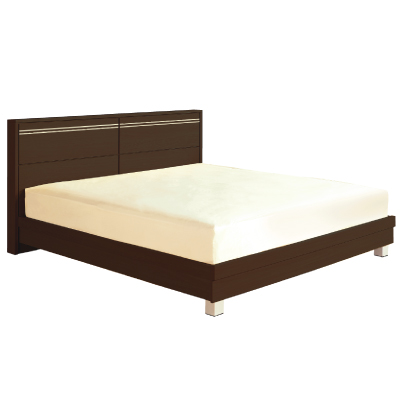71068::XBD-M16::A Sure 6-feet modern wooden bed. Dimension (WxDxH) cm : 195.6x212.4x100. Available in Oak and Beech