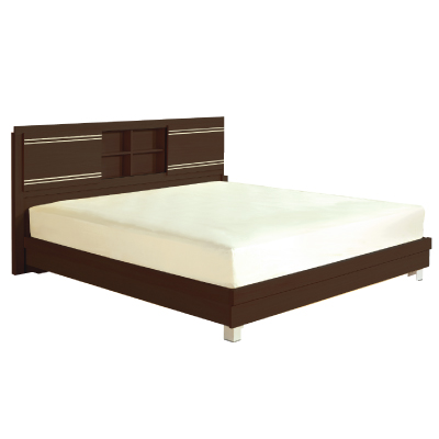 10093::XBD-M26::A Sure 6-feet storage wooden bed. Dimension (WxDxH) cm : 203.4x214.4x100. Available in Oak and Beech