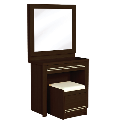 39034::XDT-M01-XST-M1::A Sure vanity with stool. Dimension (WxDxH) cm : 80x40x155. Available in Oak and Beech Vanities