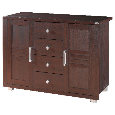 97080::XHB-474::A Sure multipurpose cabinet with double swing doors and 4 drawers. Dimension (WxDxH) cm : 120x50x91