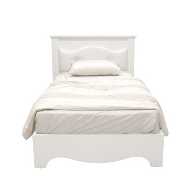 89027::XHB-5011::A Sure 3.5-feet cushion bed. Dimension (WxDxH) cm : 132x205x104. Available in White