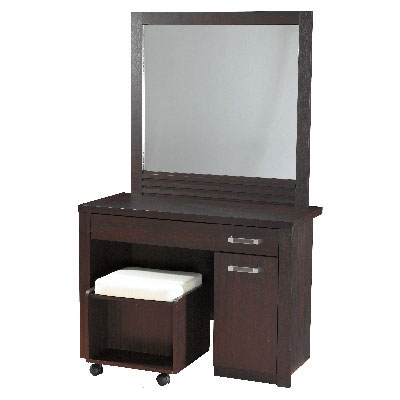 96044::XHB-603-604::A Sure vanity with leather seat stool. Dimension (WxDxH) cm : 105x45x165. Stool Dimension : 44.6x40x41 Vanities