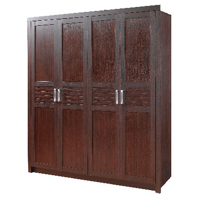 64015::XHB-708::A Sure wardrobe with 4 swing doors. Dimension (WxDxH) cm : 194.8x60x220