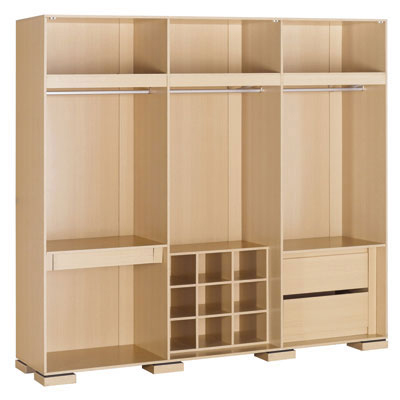 35057::XHB-721::A Sure wardrobe with 6 swing doors, hanger rail and 2 drawers. Dimension (WxDxH) cm : 240x59x220