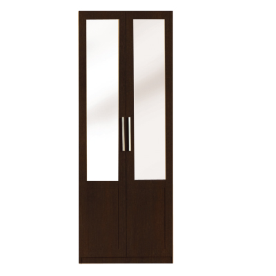 57052::XWF-M011::A Sure wardrobe with swing glass doors. Dimension (WxDxH) cm : 39.4x1.9x202. Available in Oak and Beech SURE Wardrobes
