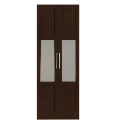 79082::XWF-M012::A Sure wardrobe with swing frosted glass doors. Dimension (WxDxH) cm : 39.4x1.9x202. Available in Oak and Beech SURE Wardrobes