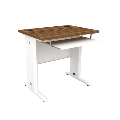 63027::ZCD-860::โต๊ะคอมพิวเตอร์ 80 ซม. ขนาด ก800xล600xส750 มม.  โต๊ะคอมราคาพิเศษ SURE(สี.Zebrano..white)