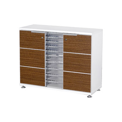 23060::ZCL-1260::A Sure cabinet with 2 swing doors and 10 inside drawers. Dimension (WxDxH) cm : 106x40x85