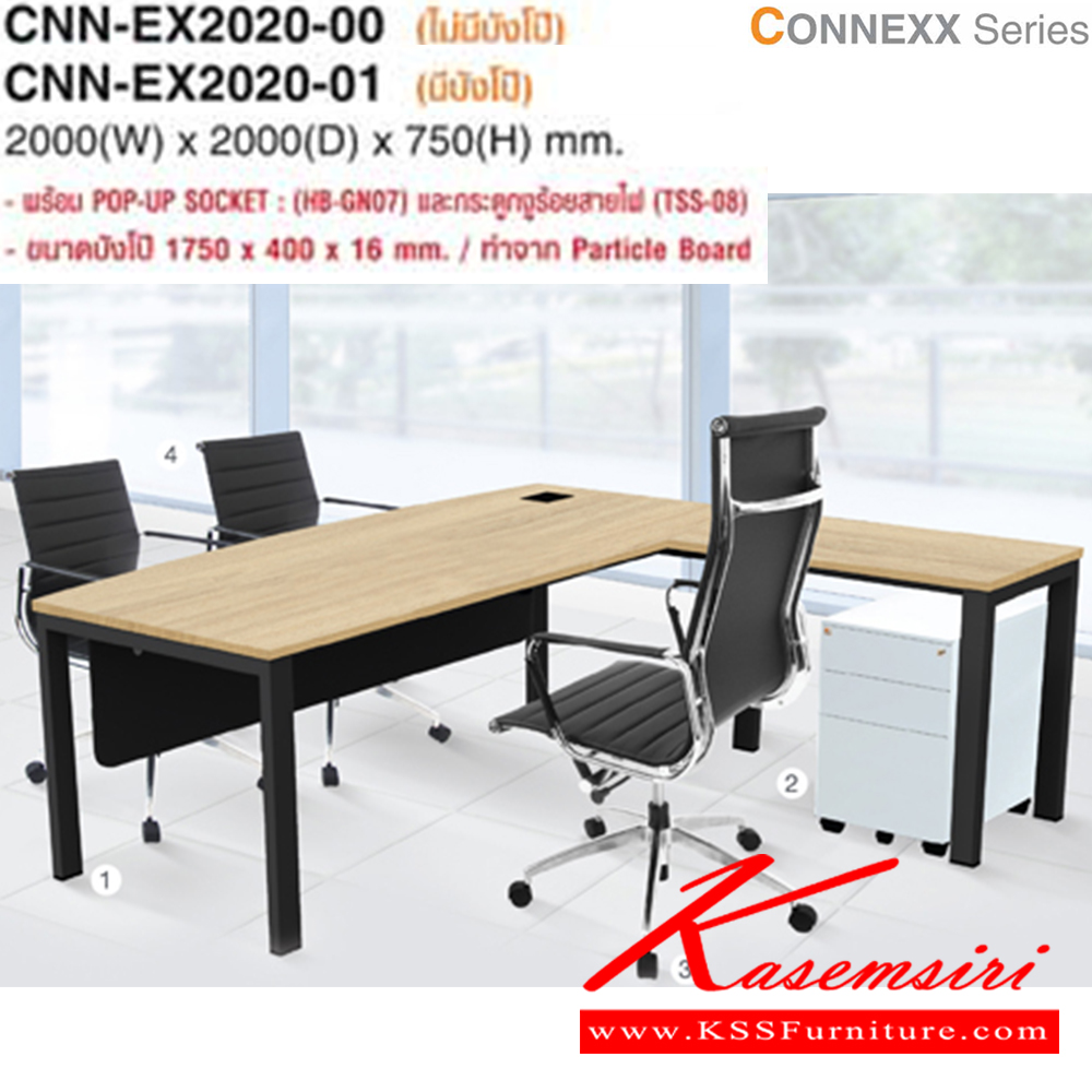 25013::HB-EX5D2010::A Taiyo on-sale office table. Dimension (WxDxH) cm : 200x100x75. Available in Comet Plank, Fresh Bamboo and Alligator Attraction TAIYO Executive desk set