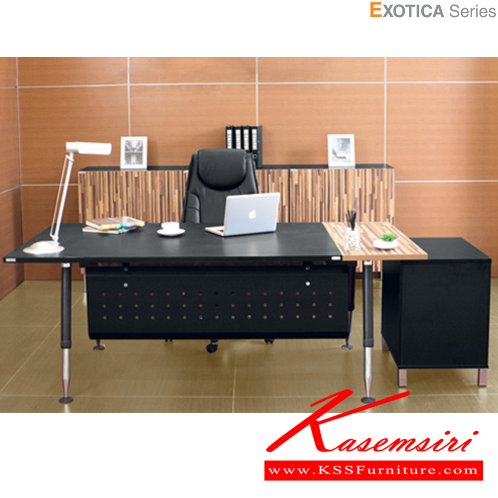 81071::HB-EX5D2010::A Taiyo on-sale office table. Dimension (WxDxH) cm : 200x100x75. Available in Comet Plank, Fresh Bamboo and Alligator Attraction