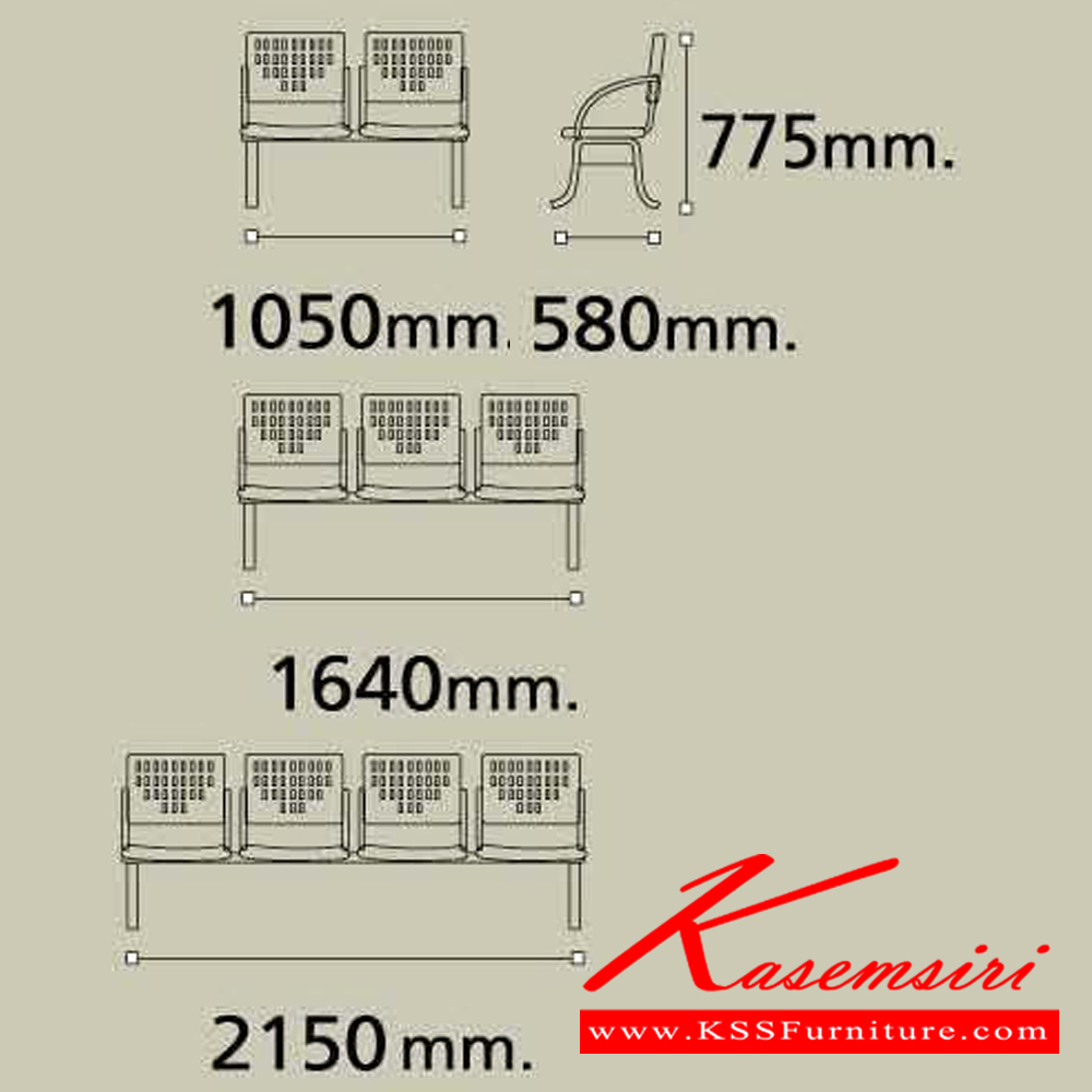 87026::VC-619::เก้าอี้ 2-3-4 ที่นั่ง หุ้มเบาะ2แบบ(เบาะหนัง,เบาะผ้า) มีท้าวแขน  เก้าอี้รับแขก VC