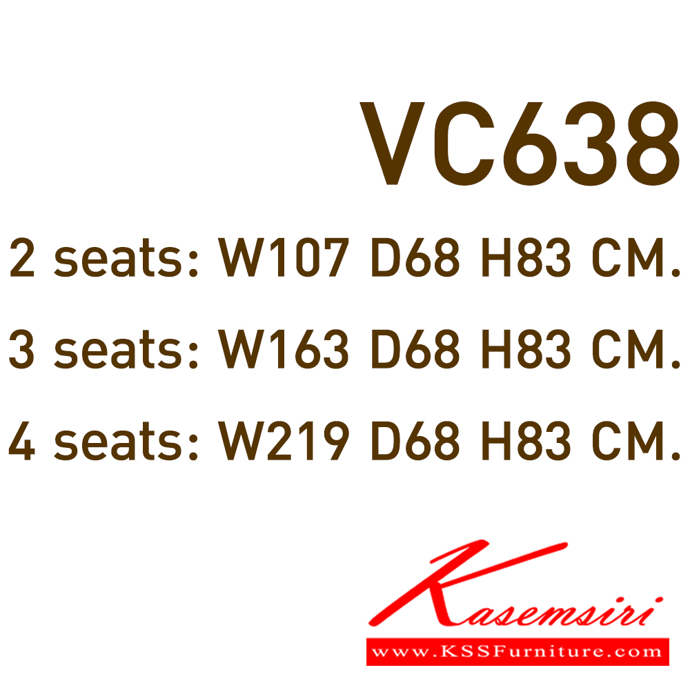 36087::VC-638::A VC lecture hall chair for 2/3/4 persons with PVC leather/mesh fabric seat.