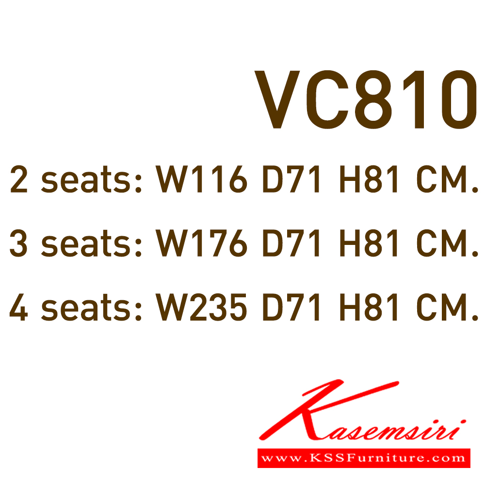 95085::VC-810-2S-3S-4S::A VC lecture hall chair for 2/3/4 persons. Available in 6 colors
