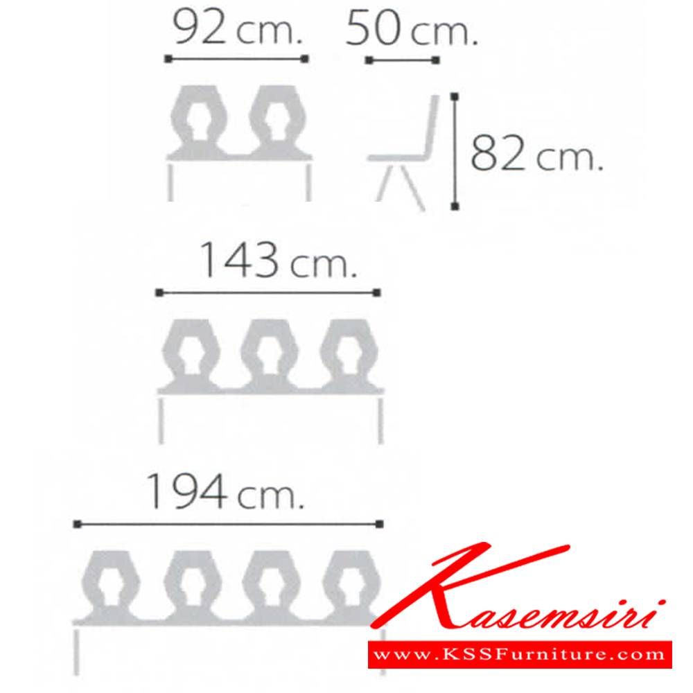 92015::VC-825::เก้าอี้ 2-3-4 ที่นั่ง พนักพิงรูแชมเปญ เก้าอี้รับแขก VC