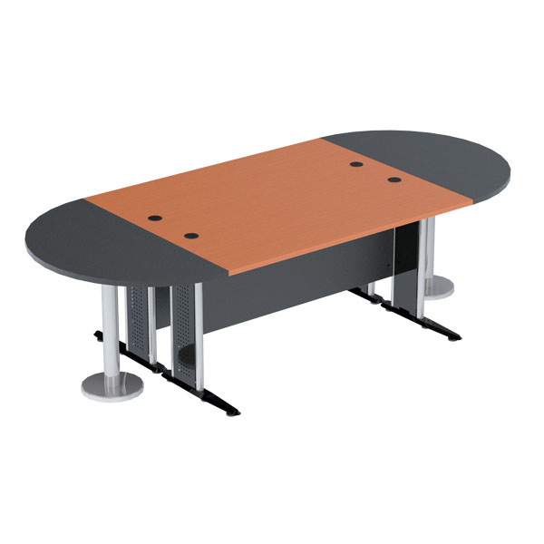 98006::WCF-3312::โต๊ะประชุม 10 ที่นั่งWCF-3312 ขนาด  330 x 120 x 75 cm. ขา2แบบ(ขาพ่นดำ,ขาชุบโครเมี่ยม) โต๊ะประชุม SURE