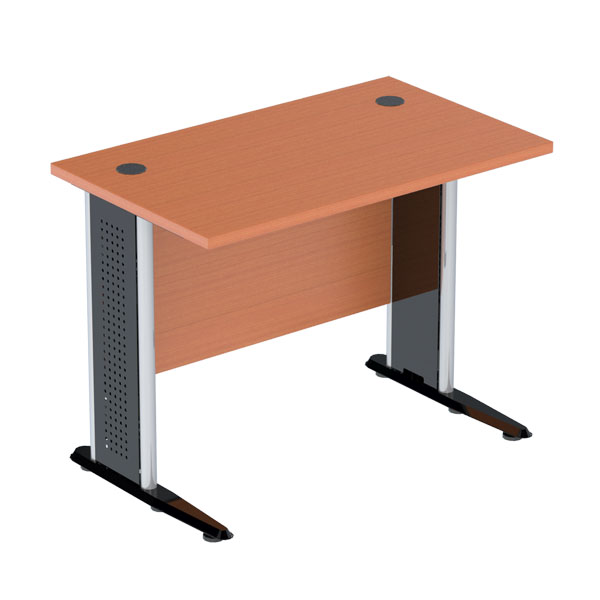 80028::WDK-1060::โต๊ะทำงาน รุ่น WDK-1060 (ขาชุบโครเมี่ยม,ขาชุบดำ-EPOXY) ขนาด ก1000xล600xส750 มม. ชัวร์ โต๊ะสำนักงานเมลามิน