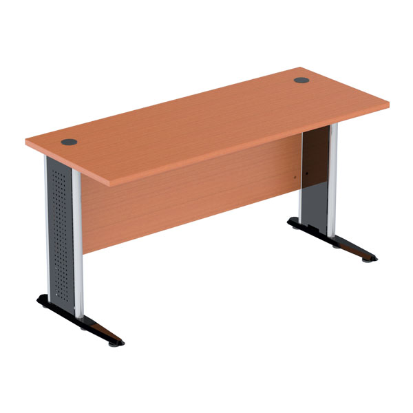 10851000::WDK-1560::โต๊ะทำงาน รุ่น WDK-1260-1560-1860-2160 ขา2แบบ(ขาพ่นดำ/ขาชุบโครเมี่ยม) โต๊ะเหล็ก SURE ชัวร์ โต๊ะทำงานเหล็ก ชัวร์ โต๊ะสำนักงานเมลามิน