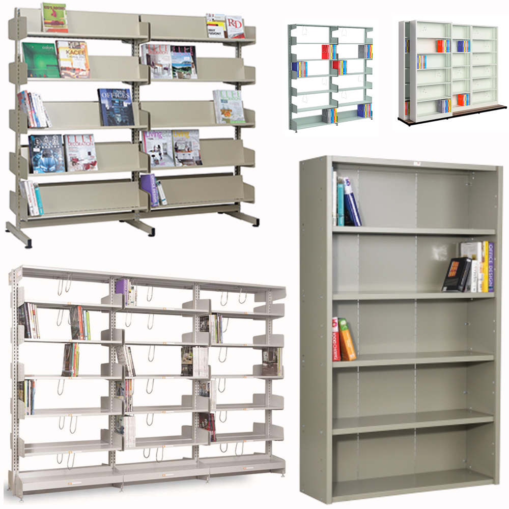 Steel Book Shelves